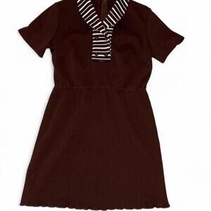 TRUE VINTAGE 1960s Brown Dress by City Scene